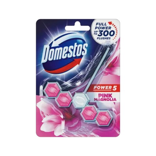 domestos pink magnolia toilet blocks 50g