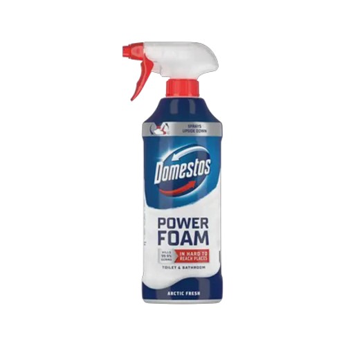 domestos power foam arctic fresh toilet & bathroom cleaner 450ml
