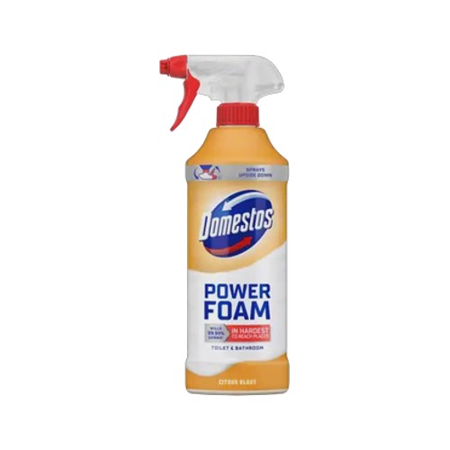 domestos power foam citrus blast toilet & bathroom cleaner 450ml