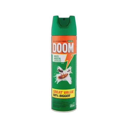 doom odourless multi insects spray 450ml