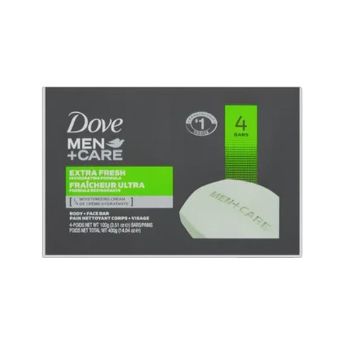 dove mencare extra fresh body & face bar 4 x 100g