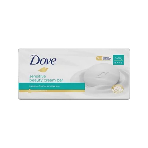 dove sensitive beauty cream bar 6 x 90g