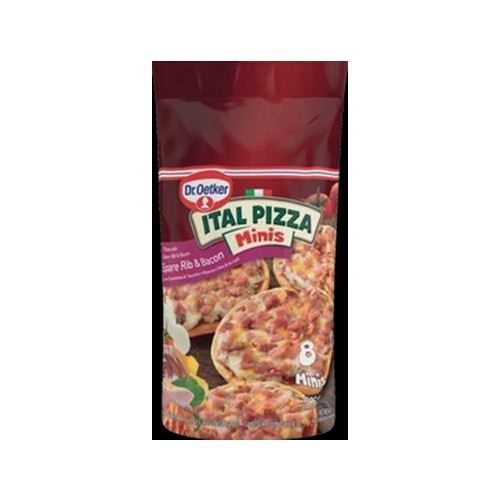 Dr. Oetker Frozen Ital Minis Spare Rib & Bacon Pizzas 600g