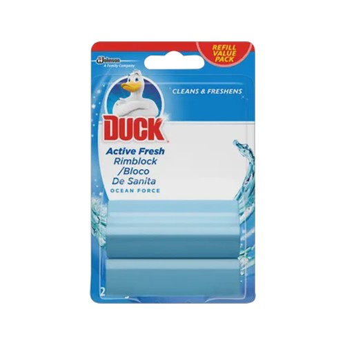 duck active fresh ocean fresh scented rimblock 2 x 50g