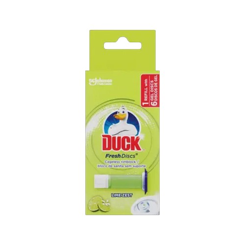 duck fresh discs lime zest cageless rimblock refill 35ml