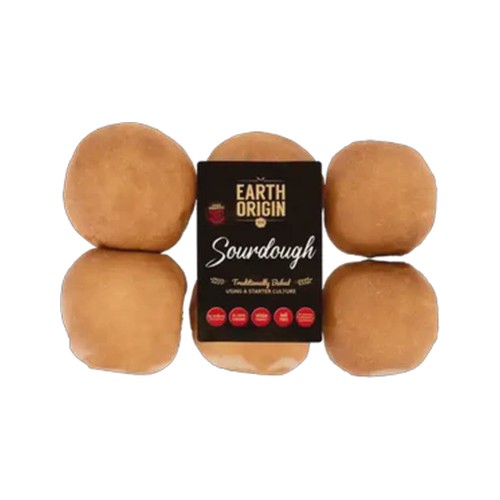 earth origin sourdough burger buns 6 pack