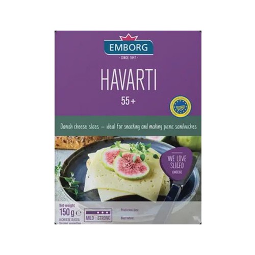 Emborg Havarti Cheese Slices 150g