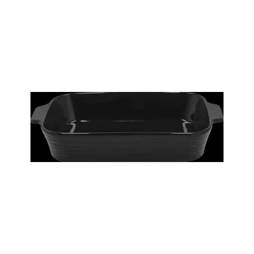 Embossed Black Baker Rectangle Casserole 36cm