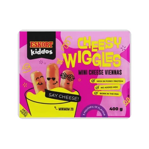 Eskort Kiddos Frozen Cheesy Wiggles Mini Cheese Viennas 400g