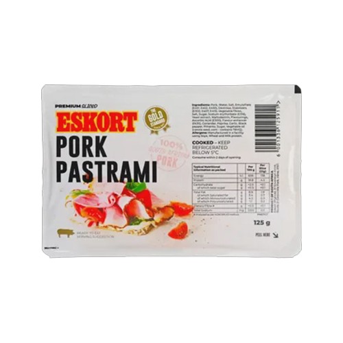 Eskort Sliced Pork Pastrami 125g