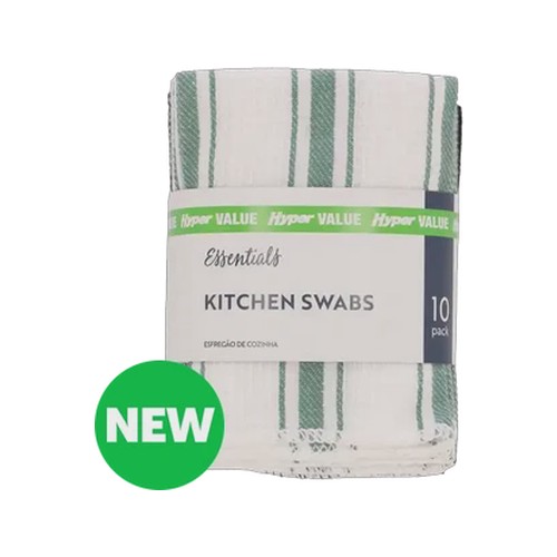 essentials hyper value tuscany swabs 28 x 28cm 10-pack colour may vary