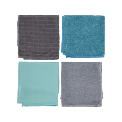 essentials microfibre kitchen cloths 4-pack colour may vary