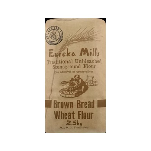 Eureka Mills Traditional Unbleached Stoneground Brown Bread Wheat Flour 2.5kg
