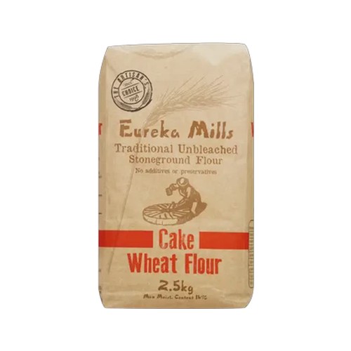 eureka mills traditional unbleached stoneground cake wheat flour bag 25kg