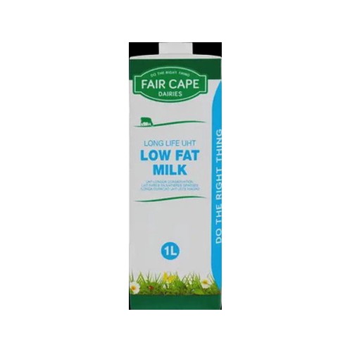 fair cape dairies ecofresh uht long life low fat milk 1l