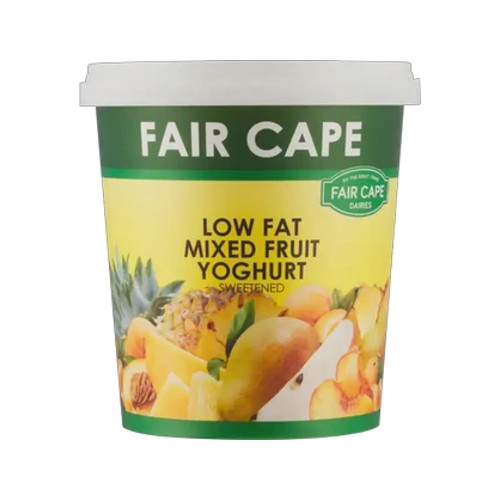 fair cape dairies mixed fruit low fat yoghurt 1kg