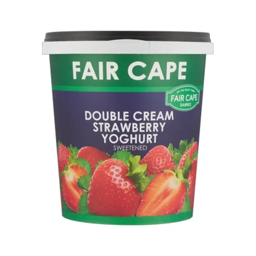 Fair Cape Dairies Strawberry Double Cream Yoghurt 1kg