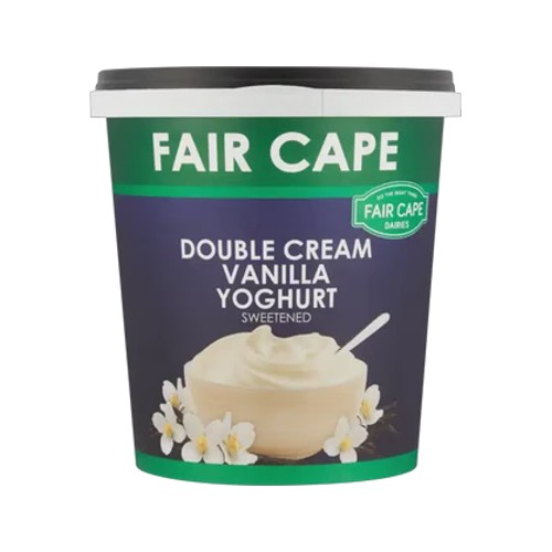 Fair Cape Dairies Vanilla Flavoured Double Cream Yoghurt 1kg