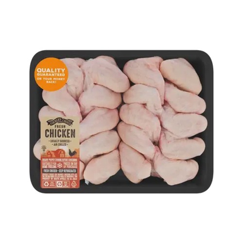 farmers choice fresh chicken 20 piece wings 1200g - 1400g