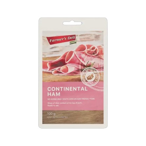 Farmers Deli Continental Ham 100g