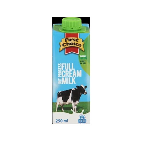 First Choice Full Cream UHT Milk 250ml