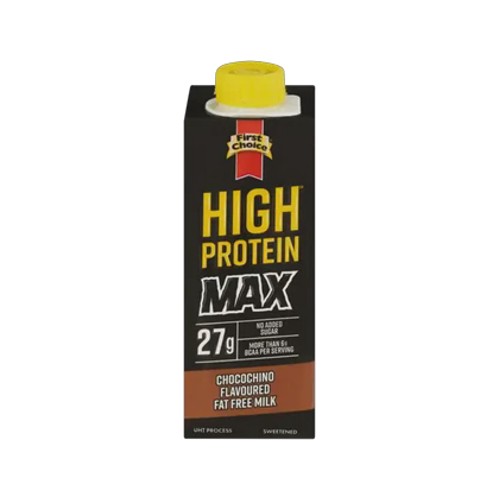 First Choice Max Chocochino Flavoured Fat Free High Protein Milk 250ml