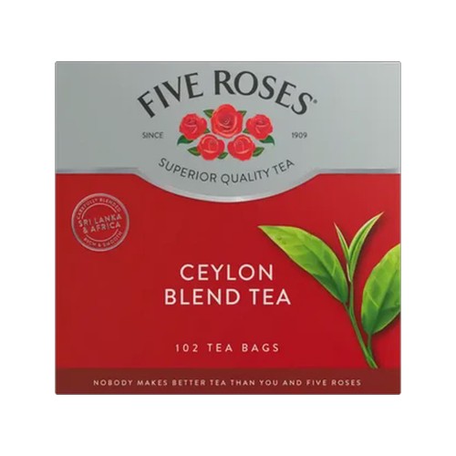 five roses ceylon blend tagless tea bags 102 pack