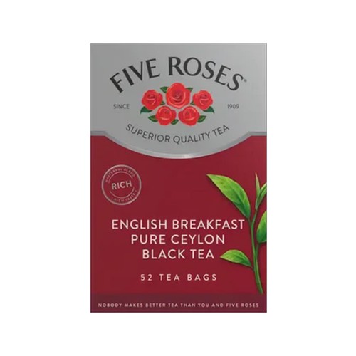 five roses english breakfast english breakfast pure ceylon tea bags 52 pack