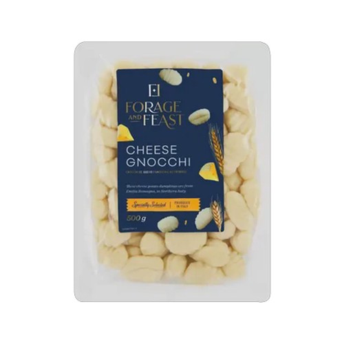 forage and feast cheese gnocchi pasta 500g