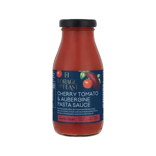 forage and feast cherry tomato & aubergine pasta sauce 260g