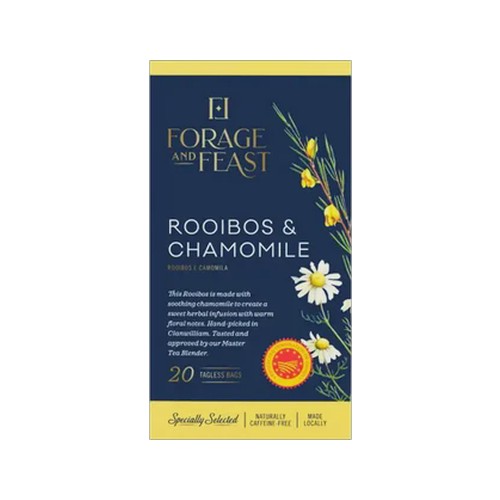 forage and feast rooibos & chamomile teabags 20-pack