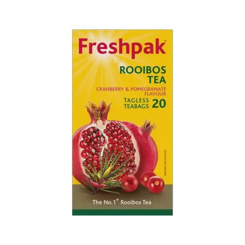 Freshpak Cranberry & Pomegranate Flavour Rooibos Tea Bags 20 Pack