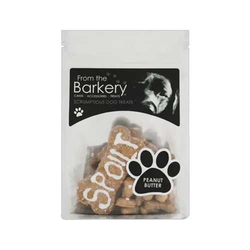 from the barkery peanut butter scrumptious dog treats 100g