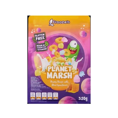 froozels planet marsh honey hoops with marshmallows 320g