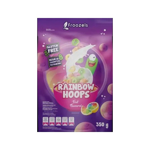 Froozels Rainbow Hoops Breakfast Cereal 350g