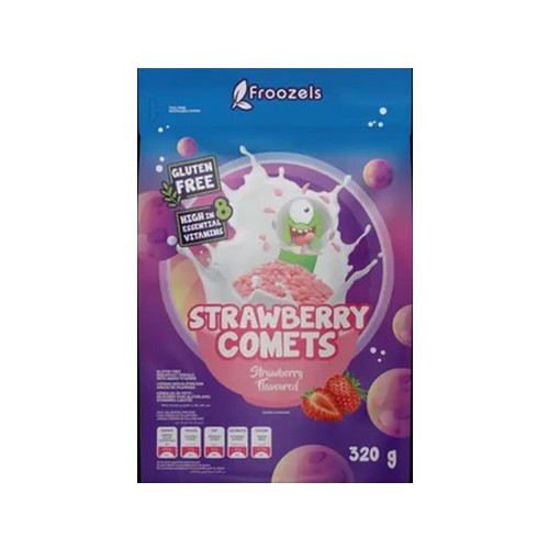 Froozels Strawberry Comets Breakfast Cereal 320g