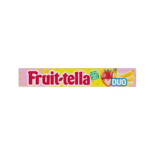 fruit-tella strawberry banana candy sweets 324g pieces