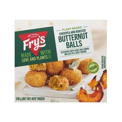 Fry's Frozen Plant-Based Chickpea & Roasted Butternut Balls 240g