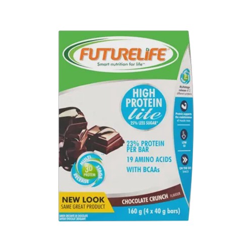Futurelife High Protein Lite Chocolate Crunch Flavour Cereal Bar 4 x 40g