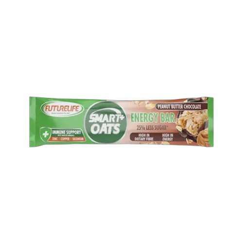 futurelife smart oats peanut butter chocolate energy bar 38g