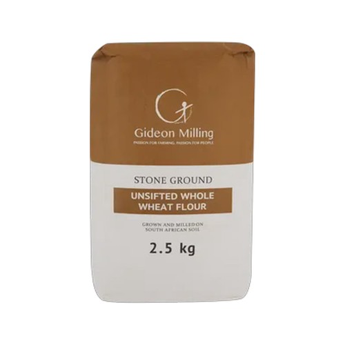 gideon milling stone ground unsifted whole wheat flour 25kg