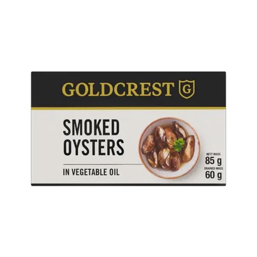 goldcrest smoked oysters 85g