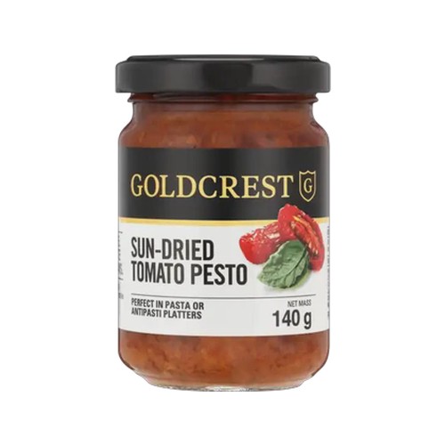 goldcrest sun-dried tomato pesto flavoured sauce 140g