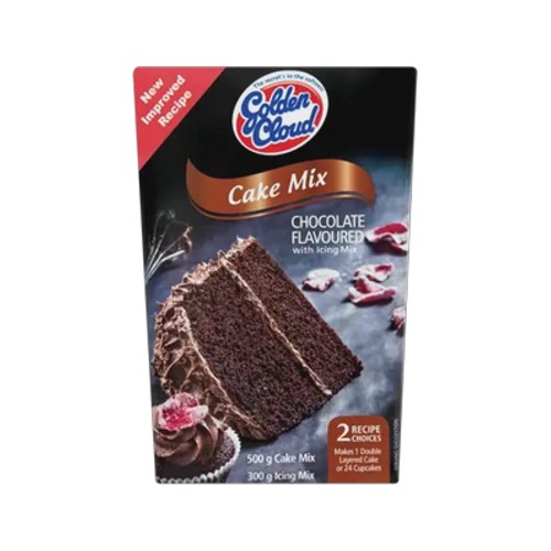 Golden Cloud Chocolate Flavoured Cake Mix with Icing Mix 800g