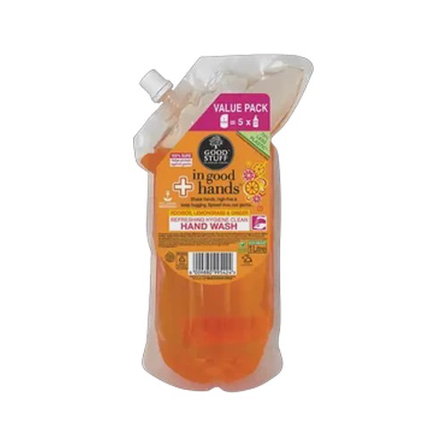good stuff in good hands refreshing hygiene clean hand wash refill 1l