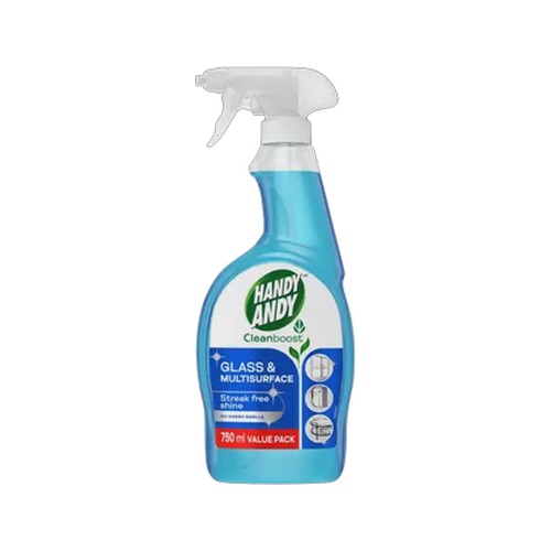 handy andy cleanboost glass & multisurface cleaner 750ml