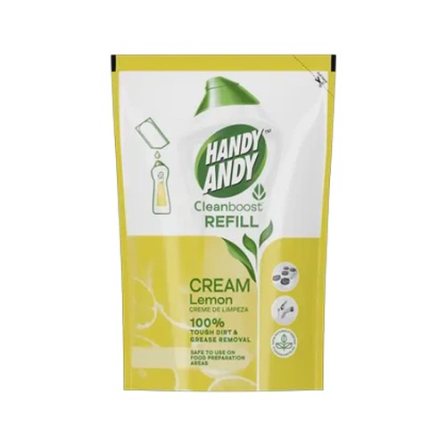 handy andy lemon multipurpose cleaning cream refill 750ml