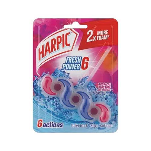 harpic tropical blossom meadows rim block 35g
