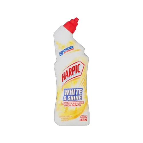 harpic white & shine citrus thick bleach 750ml