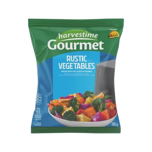 harvestime frozen gourmet rustic vegetables 700g